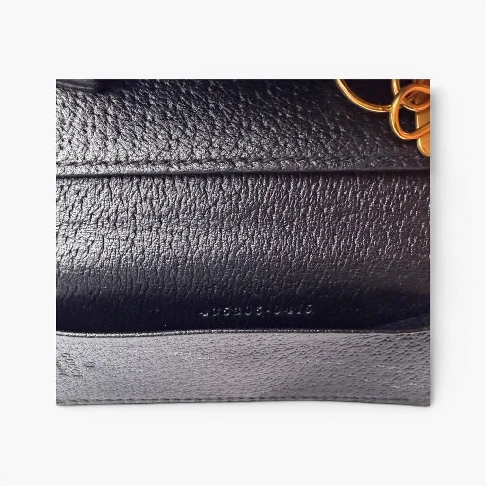 Gucci GG Marmont Black Leather 6 Key Case